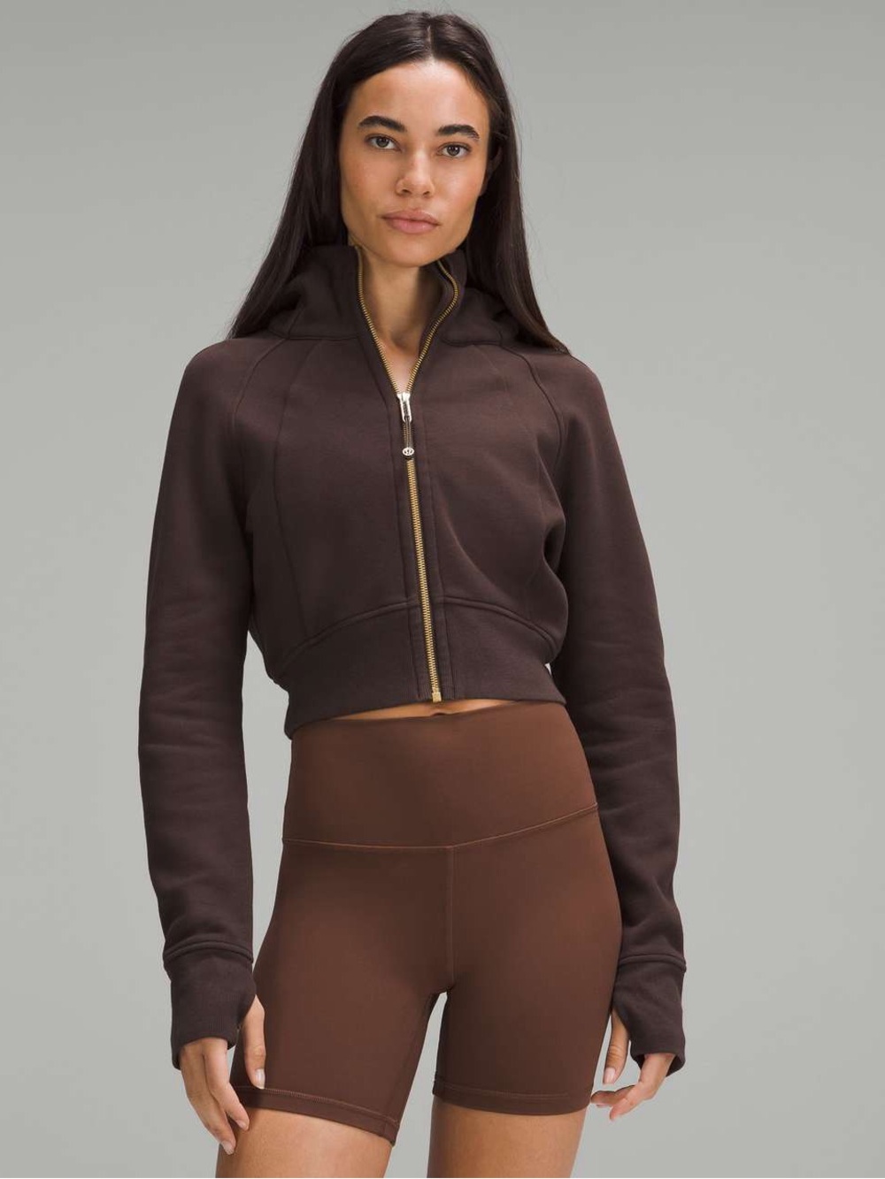 Lululemon Scuba Full-Zip Cropped Hoodie